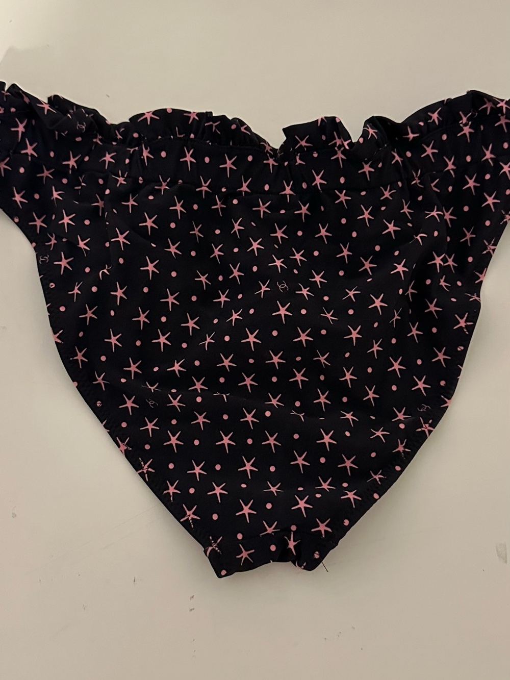 CHANEL Black Bikini Set with Pink Star Print - Picture 5 of 7